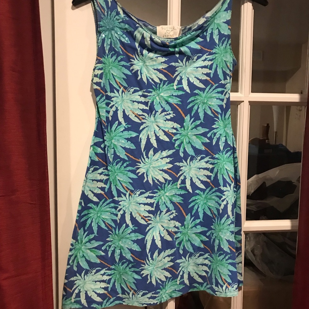 Blue girl jeans dress